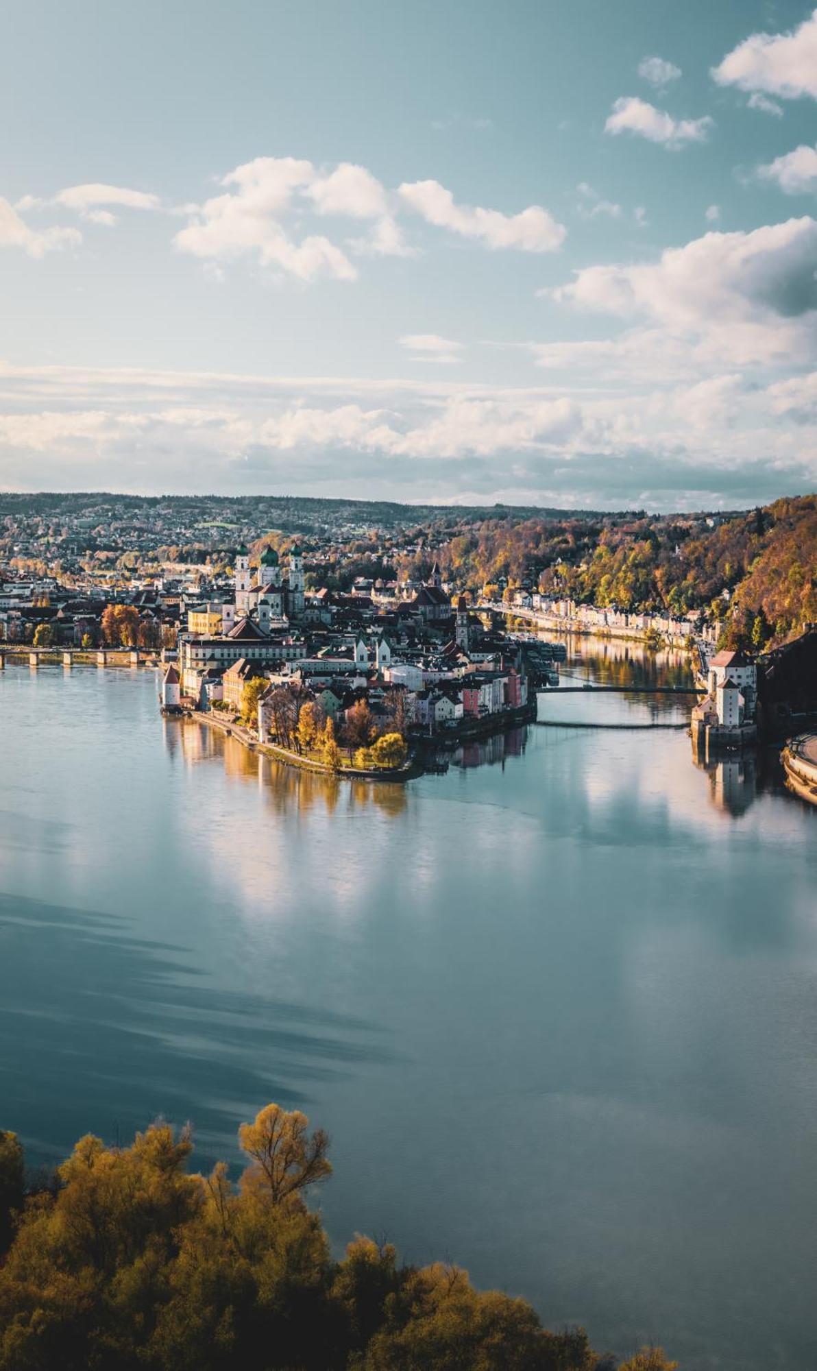 Apartment Passau A - Parken, Stilvoll, Modern & Cozy Im Zentrum Von พัสเซา ภายนอก รูปภาพ